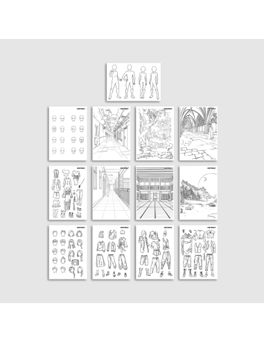 Tablette lumineuse Kidydraw-pro bleue Manga -...