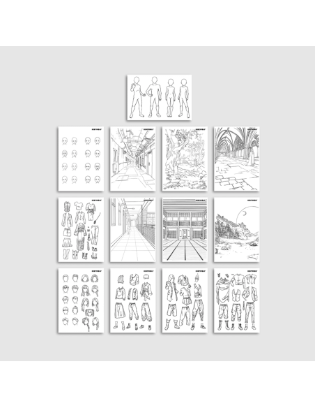 Tablette lumineuse Kidydraw-pro bleue Manga - Kidywolf