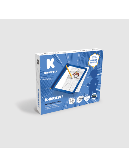 Tablette lumineuse Kidydraw-pro bleue Manga - Kidywolf