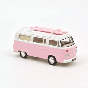 VW Combi T2b Camper Van 1973 Rose - Norev