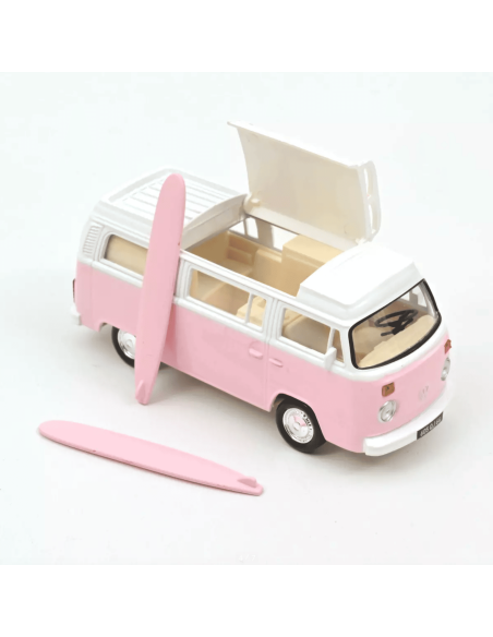 VW Combi T2b Camper Van 1973 Rose - Norev