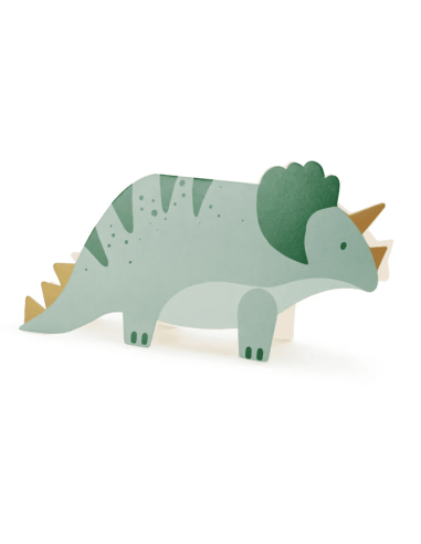 Set de 6 invitations Dinosaures - Party Deco