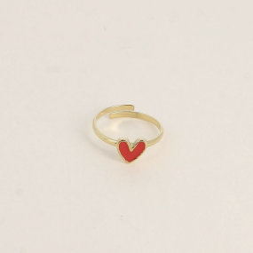 Bague coeur rouge - Bohm Paris