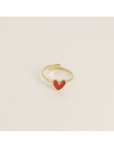 Bague coeur rouge - Bohm Paris