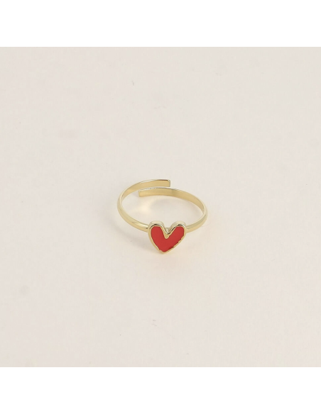 Bague coeur rouge - Bohm Paris
