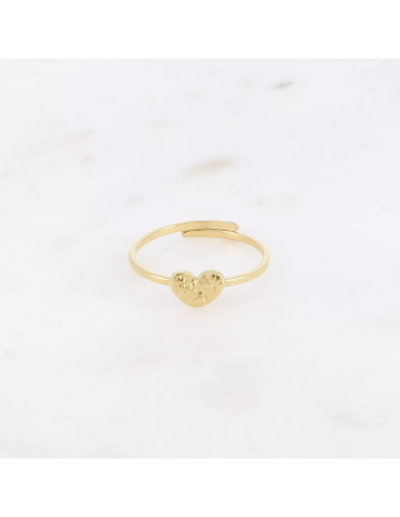 Bague coeur martelé - Bohm Paris