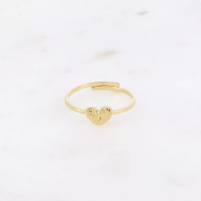 Bague coeur martelé - Bohm Paris 2
