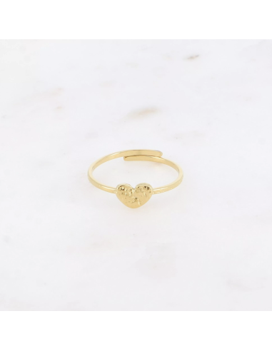 Bague coeur martelé - Bohm Paris
