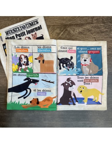 Livre d'éveil à froisser "Nos amis les chiens"...