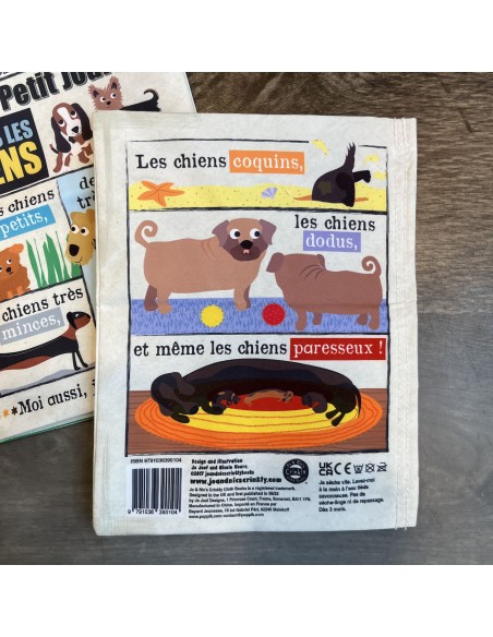 Livre d'éveil à froisser "Nos amis les chiens" - Mon Petit Journal