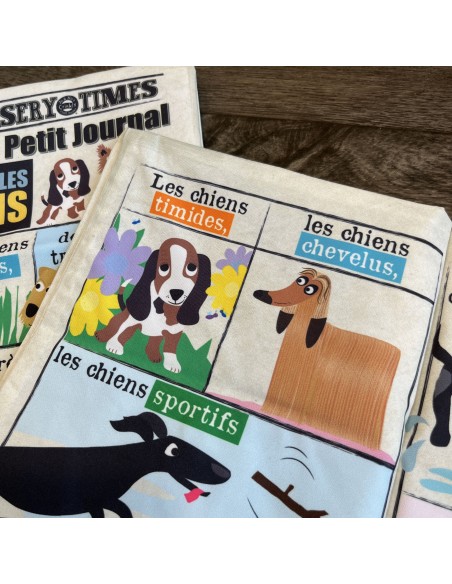 Livre d'éveil à froisser "Nos amis les chiens" - Mon Petit Journal