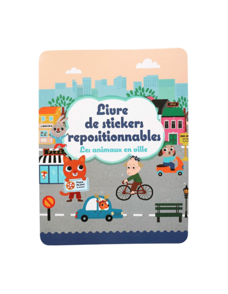 Stickers repositionnables "Animaux en ville"