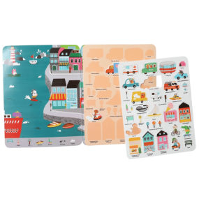 Stickers repositionnables "Animaux en ville" 2