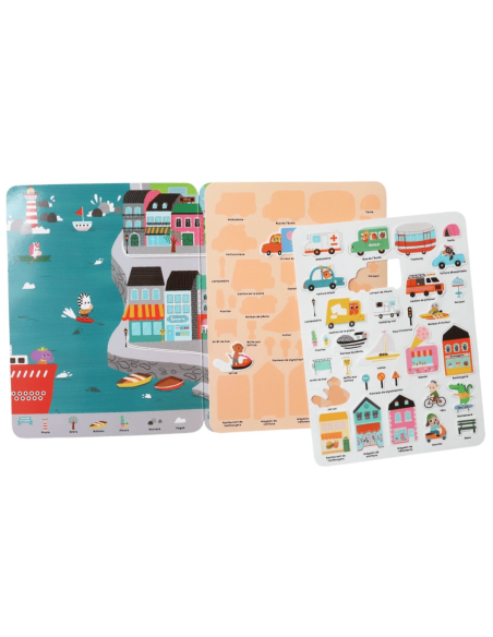 Stickers repositionnables "Animaux en ville"