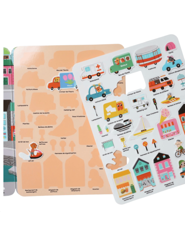 Stickers repositionnables "Animaux en ville"