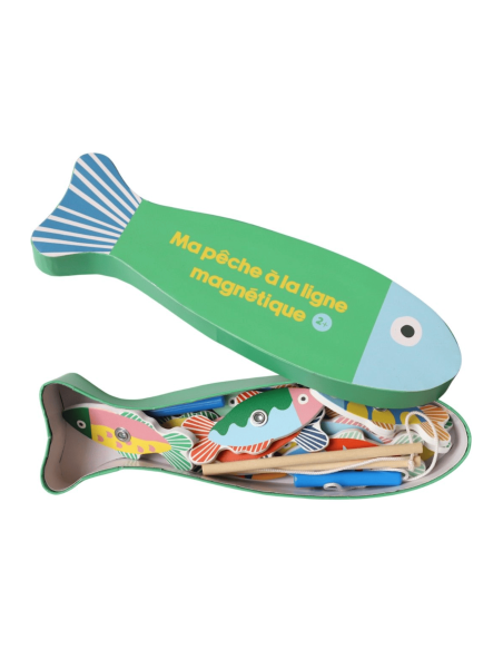Pêche à la ligne en bois Sardines