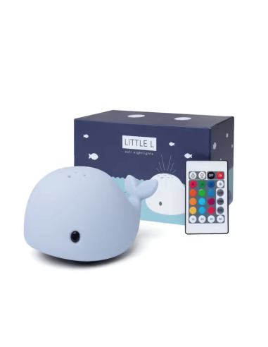 Projecteur de lumière baleine Wilda Bleue -...