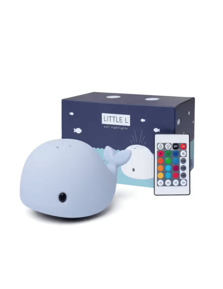 Projecteur de lumière baleine Wilda Bleue - Little L