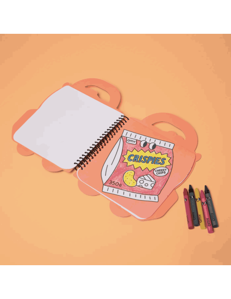 Super cahier de coloriages et stickers Yummy - Omy