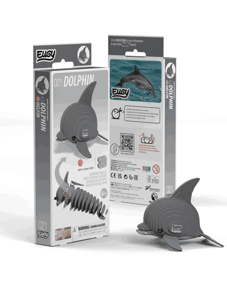 Eugy puzzle Dauphin 3D en carton