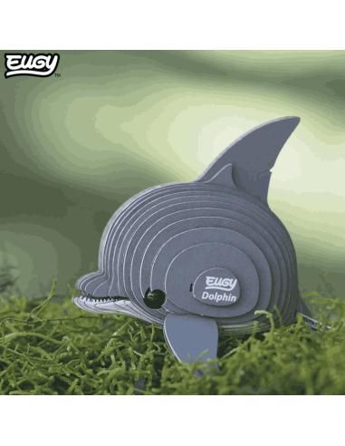 Eugy puzzle Dauphin 3D en carton