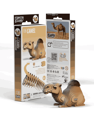 Eugy puzzle Chameau 3D en carton