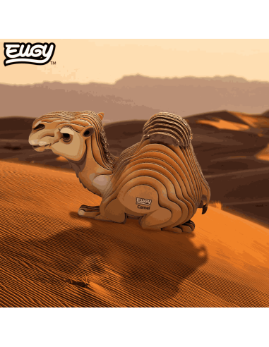 Eugy puzzle Chameau 3D en carton