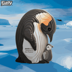 Eugy puzzle Manchot  3D en carton