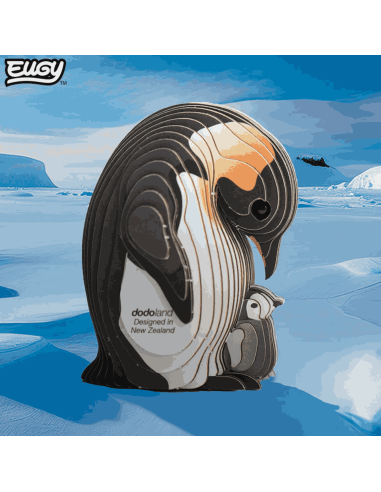 Eugy puzzle Manchot  3D en carton