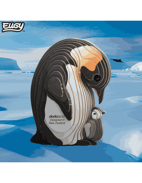 Eugy puzzle Manchot  3D en carton