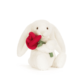 Peluche Bashful Lapin blanc et Rose (M) - Jellycat 2