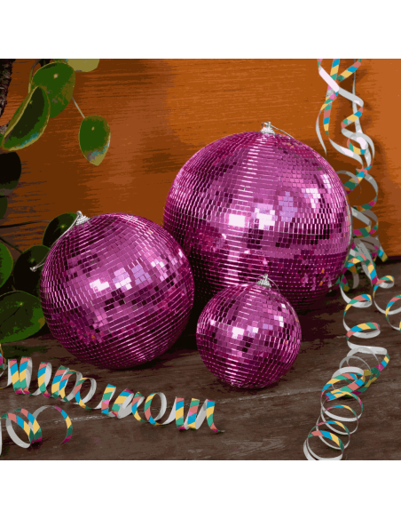 Boule disco Rose 15 cm - Rex