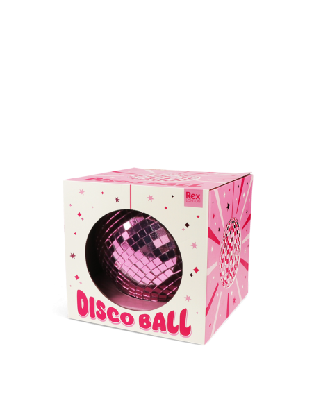 Boule disco Rose 10 cm - Rex