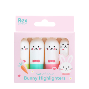 Set de 4 Mini Surligneurs Lapin - Rex 2