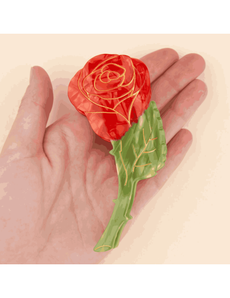 Pince à cheveux Rose - Coucou Suzette