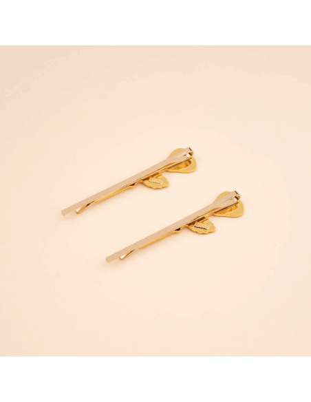 Duo barrettes fines Roses - Coucou Suzette