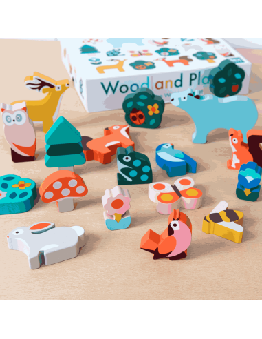 Animaux en bois  à empiler - Rex