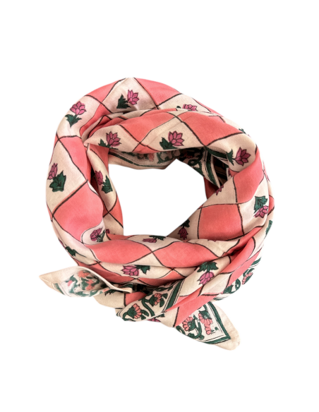 Foulard Flo Pink - Maison Augustin