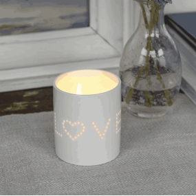 Photophore blanc Love - Rex London