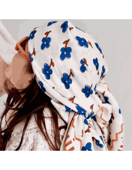 Foulard Sky Bloom - Maison Augustin