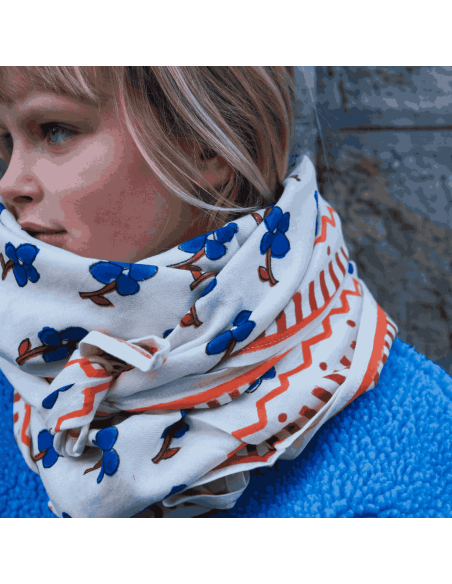 Foulard Sky Bloom - Maison Augustin