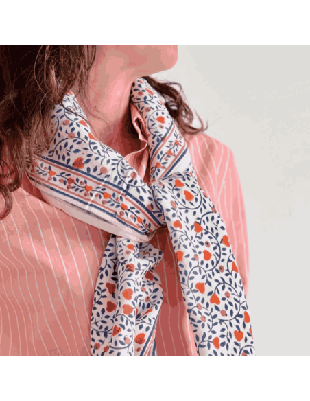 Foulard Love Klein - Maison Augustin