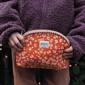 Trousse maquillage Graou camel - Maison Augustin