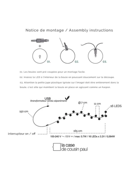Coffret guirlande lumineuse Solstice - La Case de Cousin Paul