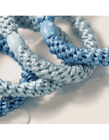 Elastique Azure Blue Glitter - Kknekki