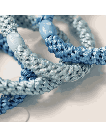 Elastique Azure Blue Glitter - Kknekki