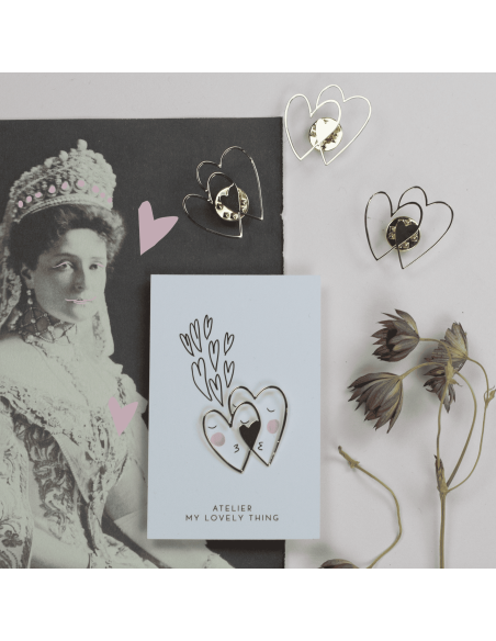 Pin's doré "Amour de coeurs" - My Lovely Thing