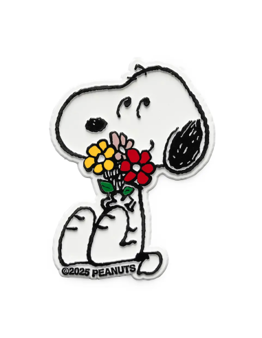 Magnet Snoopy fleurs