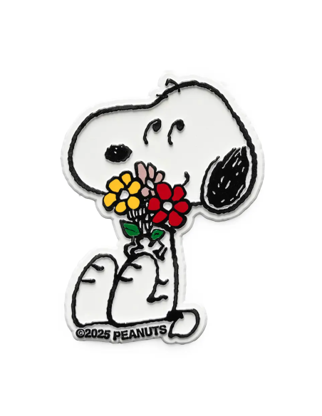 Magnet Snoopy fleurs