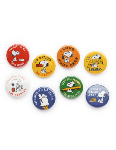 Badge Snoopy série "Food"